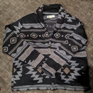 Men's Aztec Sweater (Black/Gray)